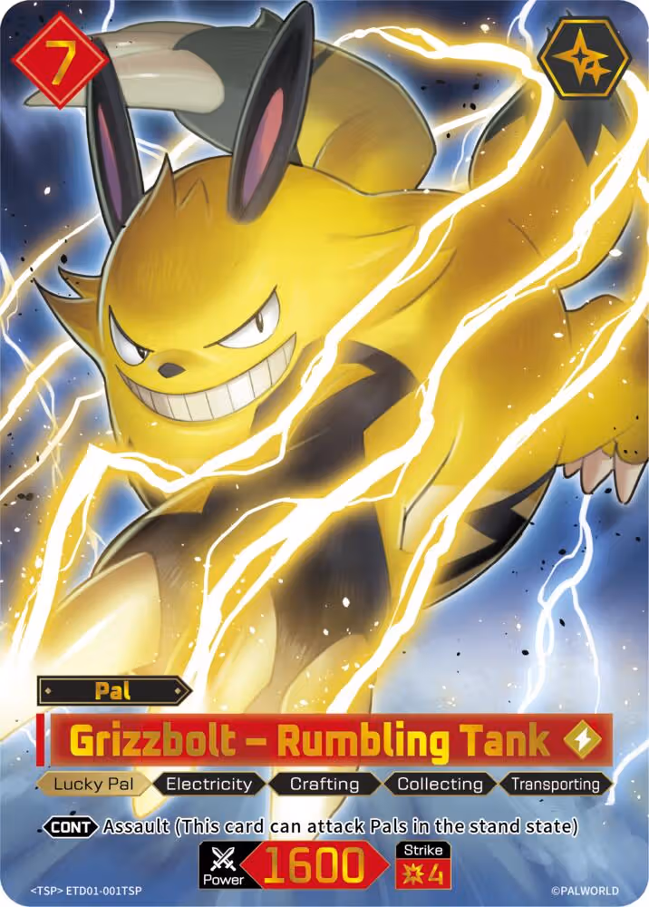 Grizzbolt - Rumbling Tank TSP ETD01-001TSP Palworld card
