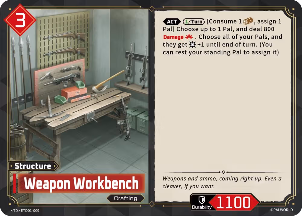 Weapon Workbench ETD01-009 Palworld card