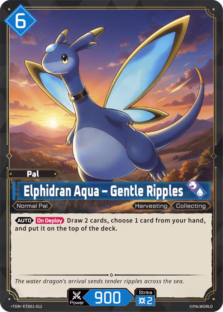 Dawn of Palpagos Red•Blue Palworld set cover card