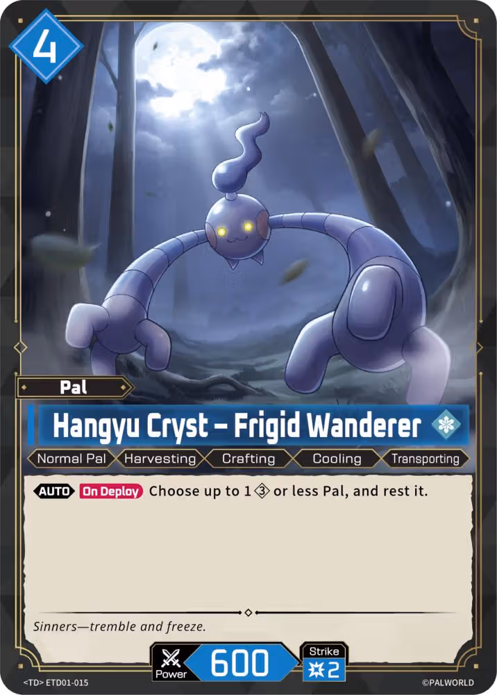 Hangyu Cryst - Frigid Wanderer ETD01-015 Palworld card