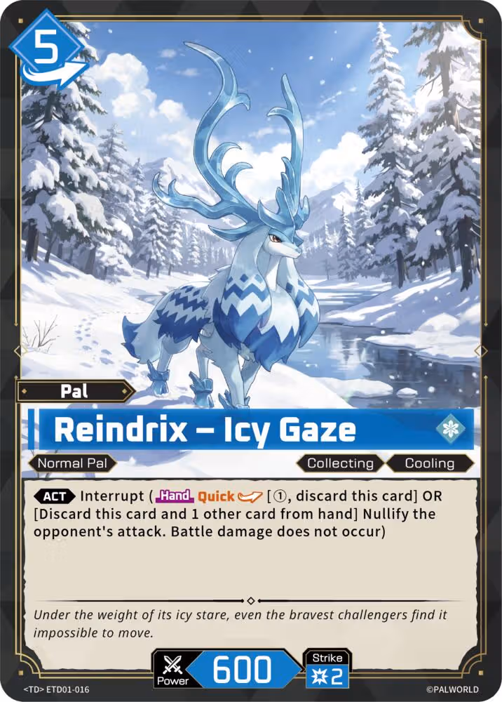 Reindrix - Icy Gaze ETD01-016 Palworld card