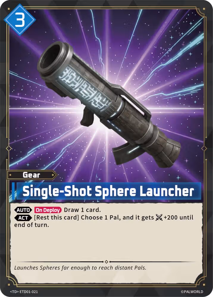 Single-Shot Sphere Launcher ETD01-021 Palworld card