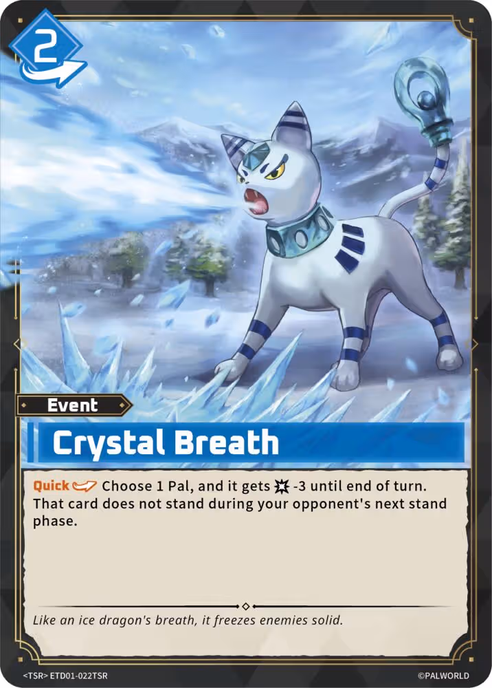 Crystal Breath TSR ETD01-022TSR Palworld card