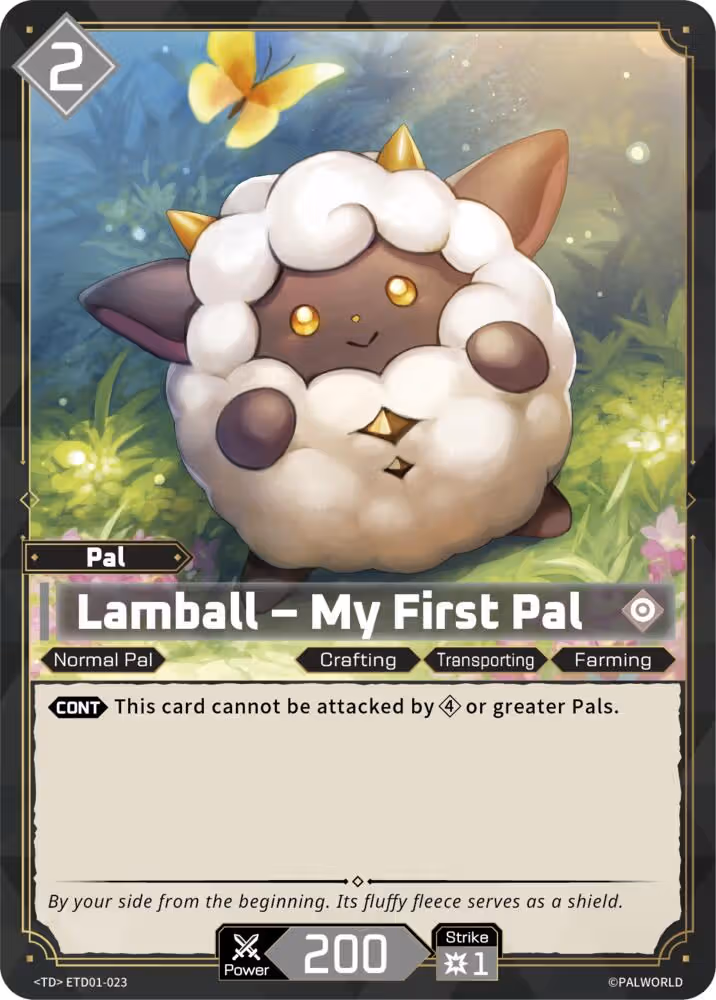 Lamball - My First Pal ETD01-023 Palworld card
