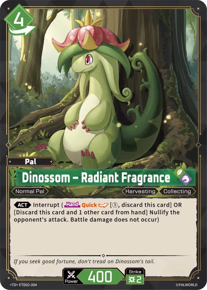 Dinossom - Radiant Fragrance ETD02-004 Palworld card