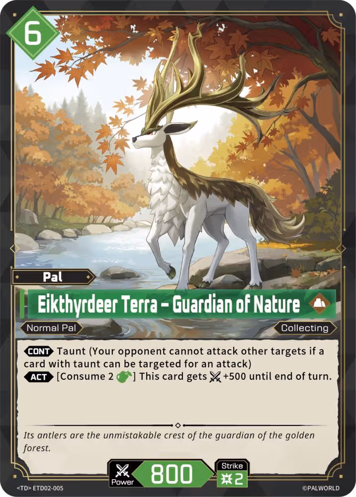 Eikthyrdeer Terra - Guardian of Nature ETD02-005 Palworld card