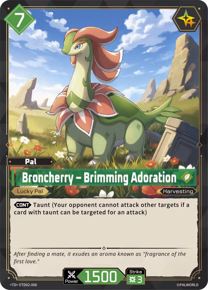Broncherry - Brimming Adoration ETD02-006 Palworld card
