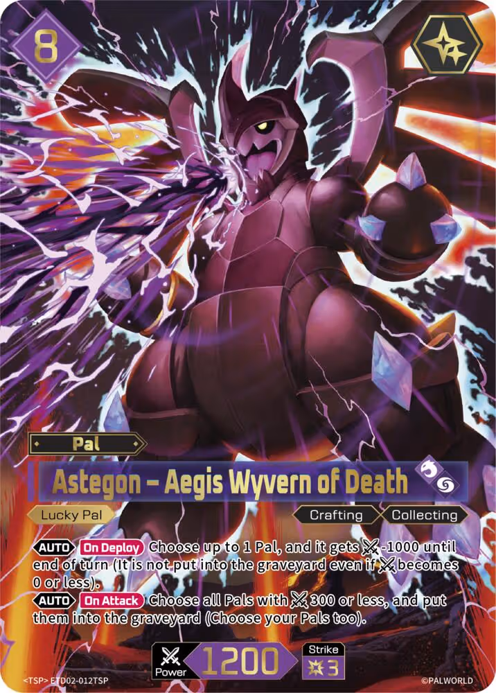 Astegon - Aegis Wyvern of Death TSP ETD02-012TSP Palworld card