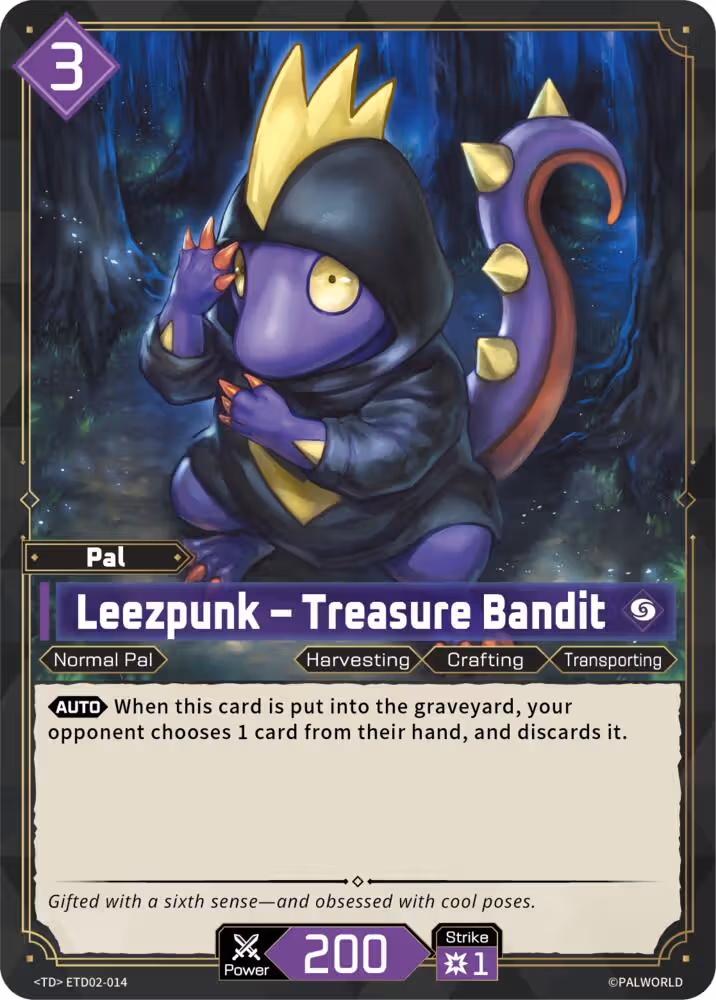 Leezpunk - Treasure Bandit ETD02-014 Palworld card