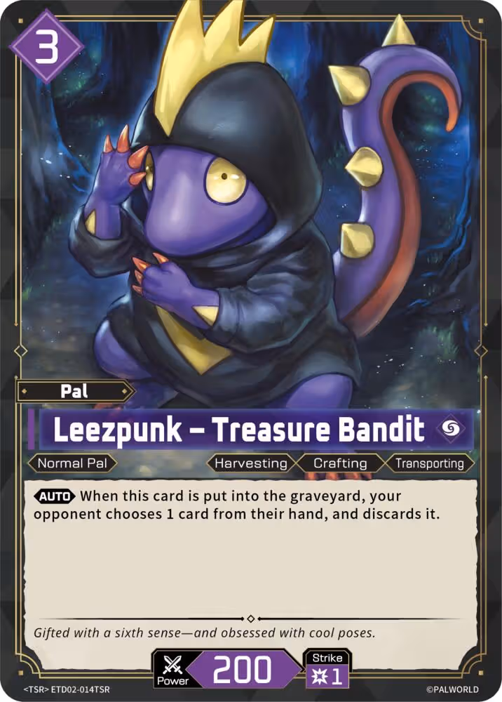 Leezpunk - Treasure Bandit TSR ETD02-014TSR Palworld card