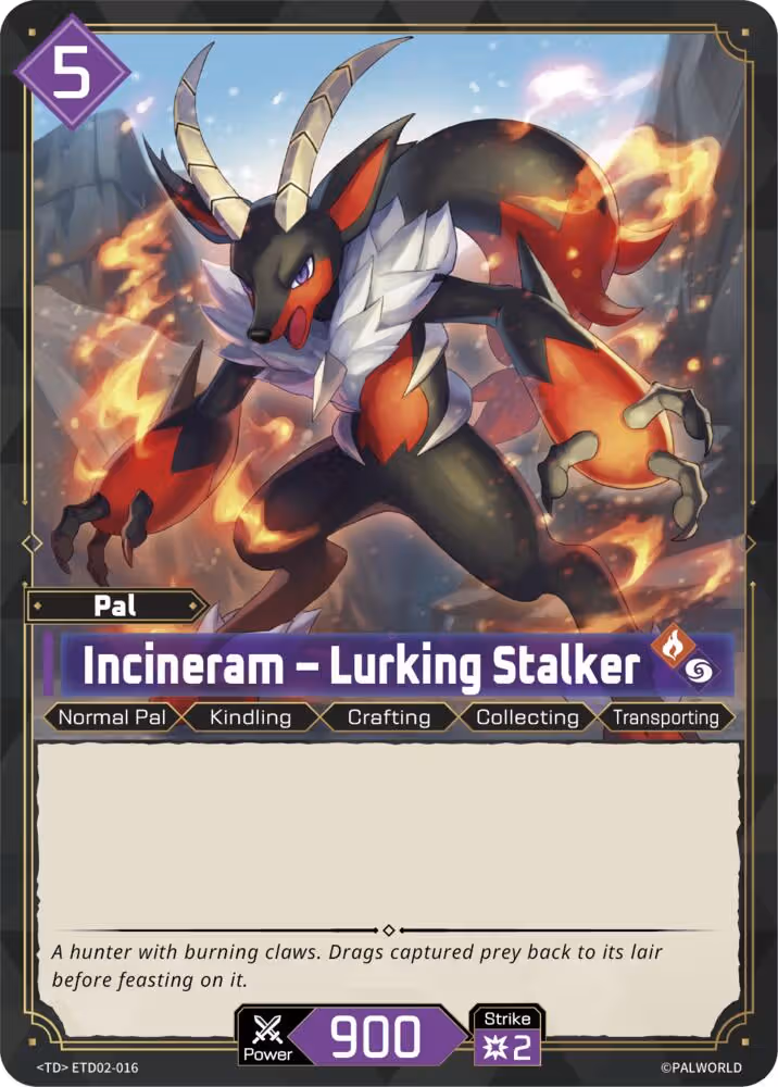 Incineram - Lurking Stalker ETD02-016 Palworld card