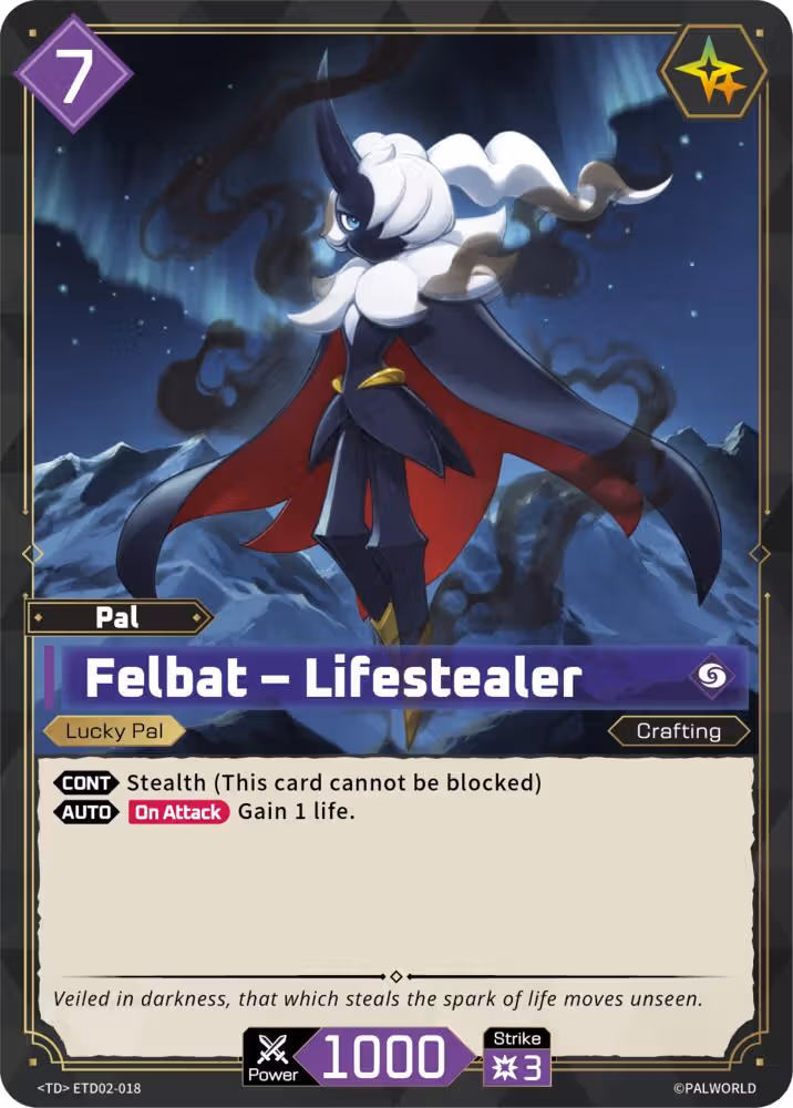 Felbat - Lifestealer ETD02-018 Palworld card