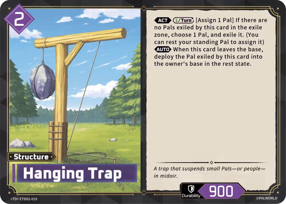 Hanging Trap ETD02-019 Palworld card