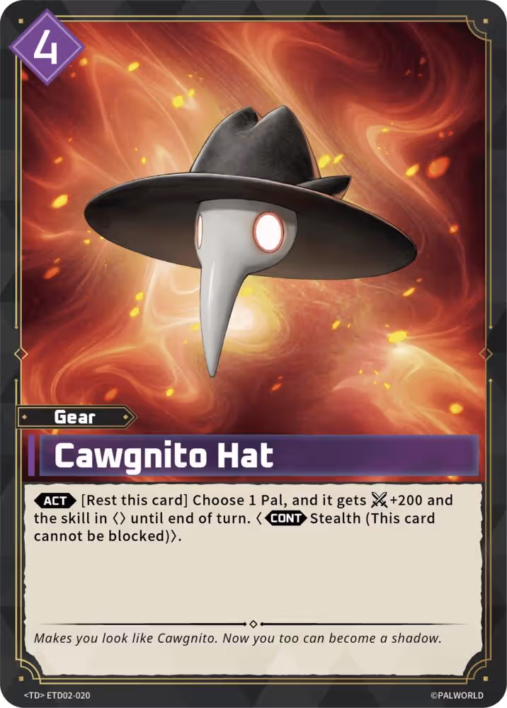 Cawgnito Hat ETD02-020 Palworld card