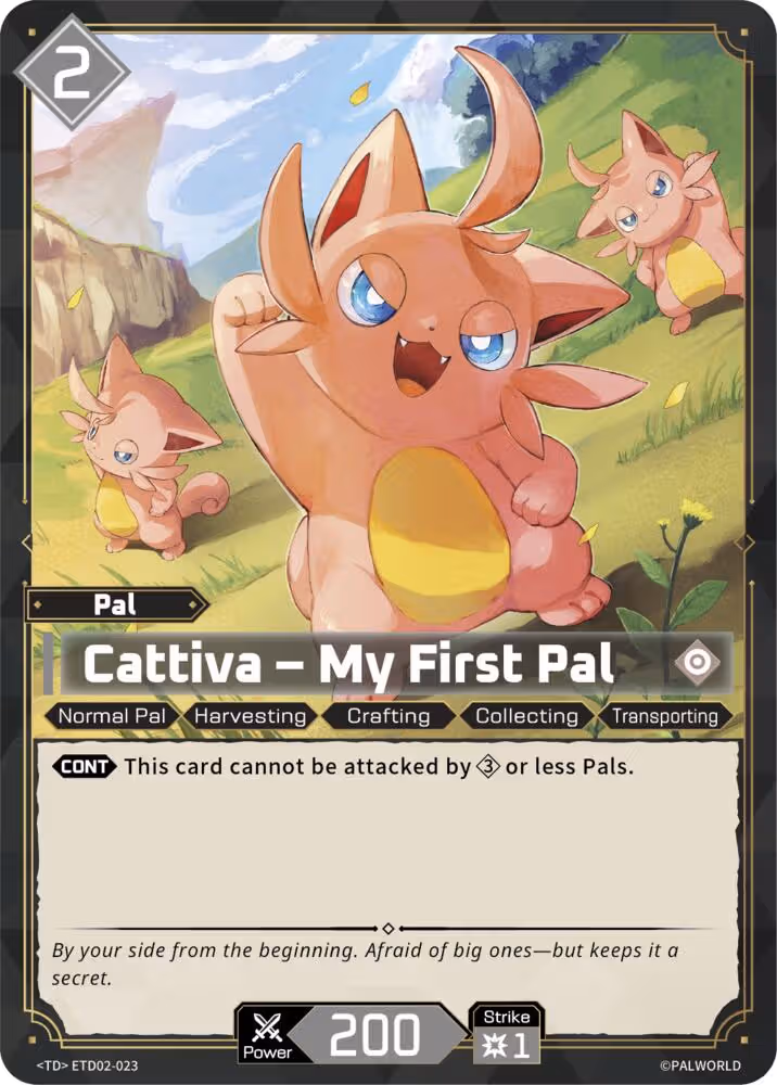 Cattiva - My First Pal ETD02-023 Palworld card
