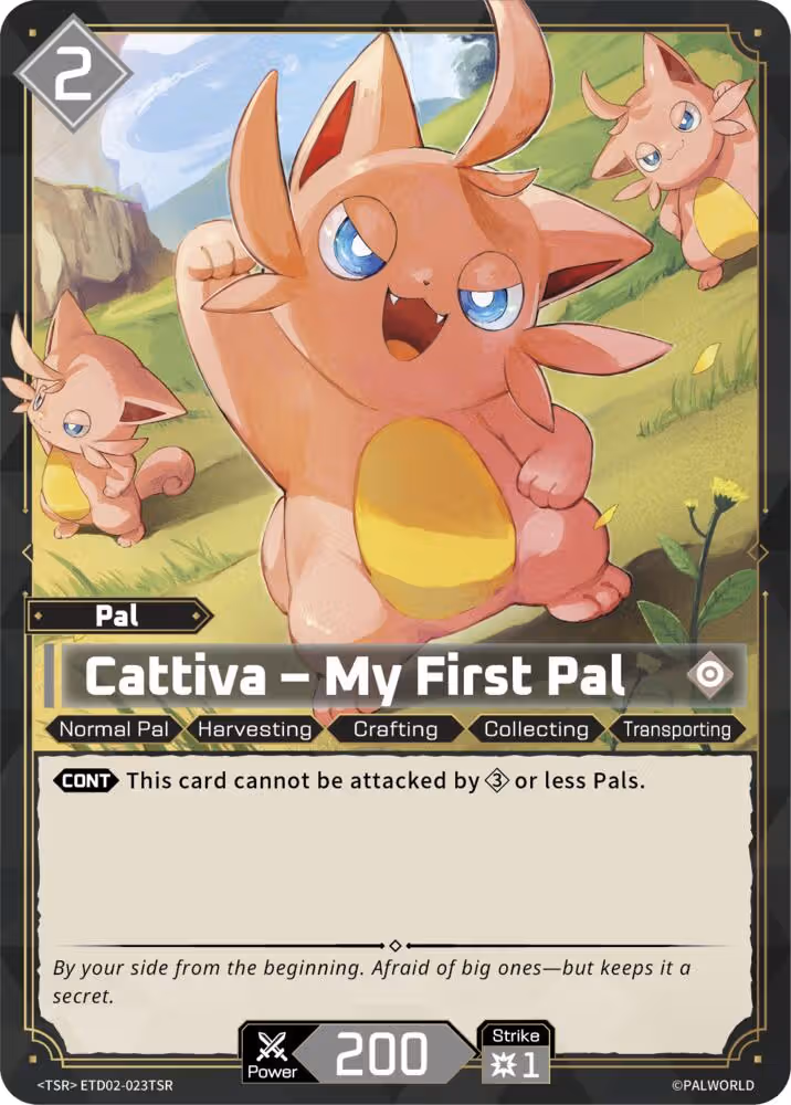Cattiva - My First Pal TSR ETD02-023TSR Palworld card