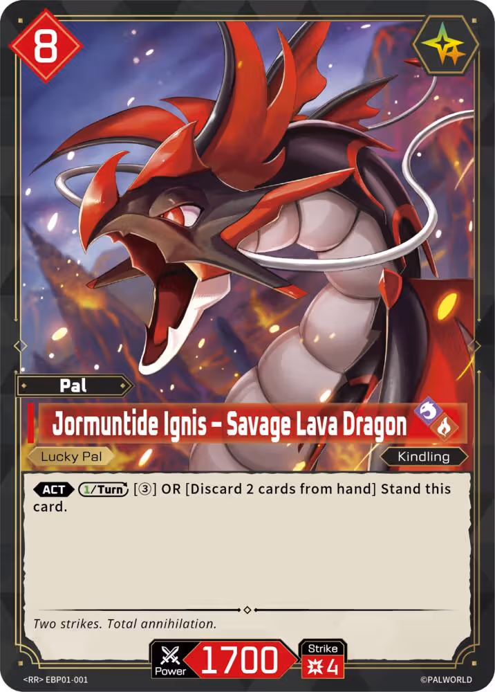 Jormuntide Ignis - Savage Lava Dragon Palworld card
