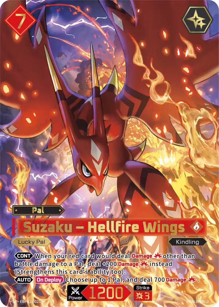 Suzaku - Hellfire Wings SP EBP01-002SP Palworld card