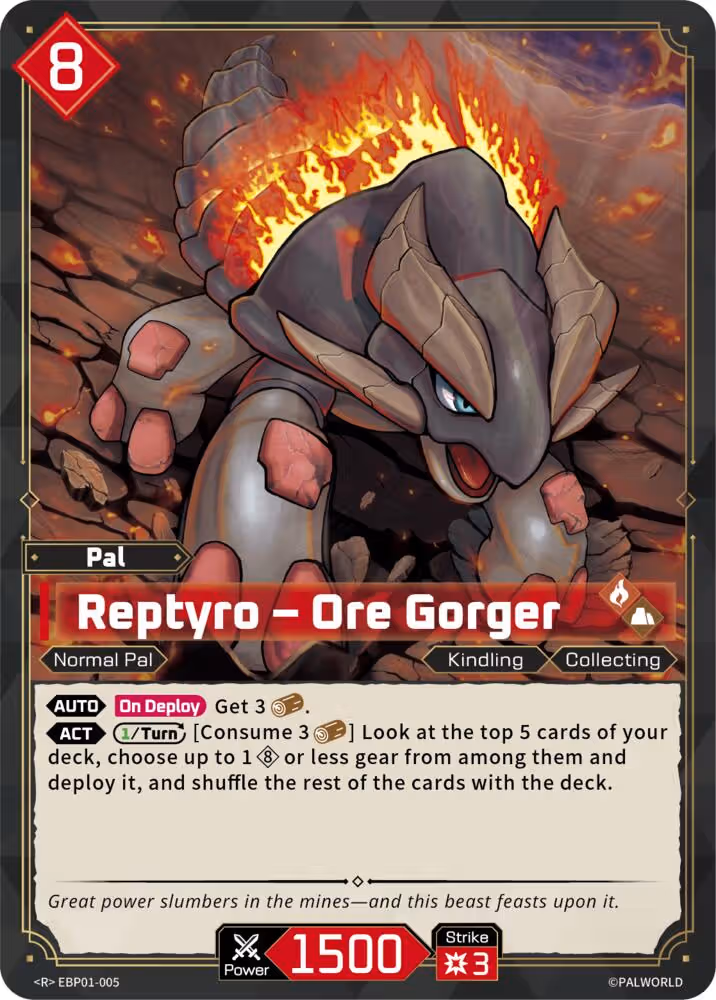 Reptyro - Ore Gorger EBP01-005 Palworld card