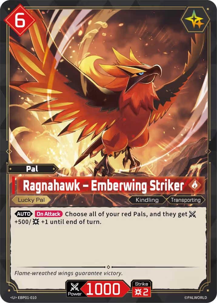 Ragnahawk - Emberwing Striker EBP01-010 Palworld card