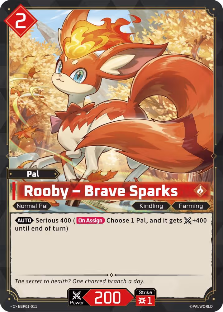 Rooby - Brave Sparks EBP01-011 Palworld card