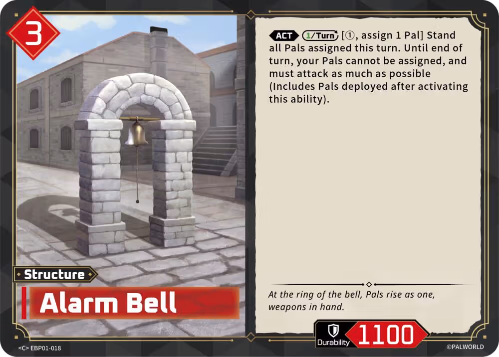 Alarm Bell EBP01-018 Palworld card