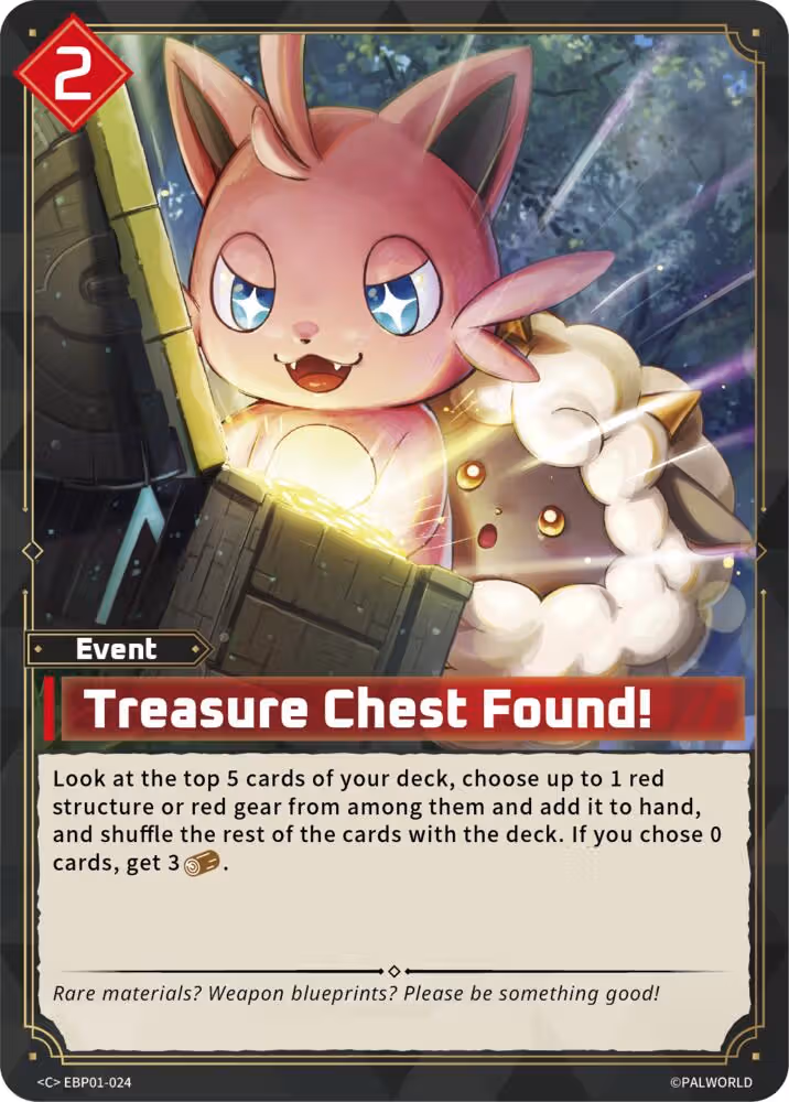 Treasure Chest Found! EBP01-024 Palworld card