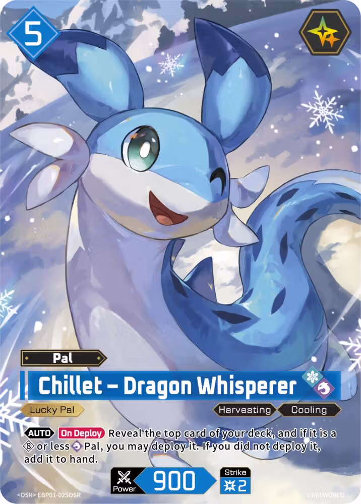 Chillet - Dragon Whisperer OSR EBP01-025OSR Palworld card