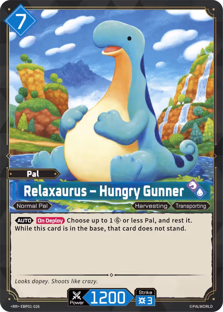 Relaxaurus - Hungry Gunner EBP01-026 Palworld card