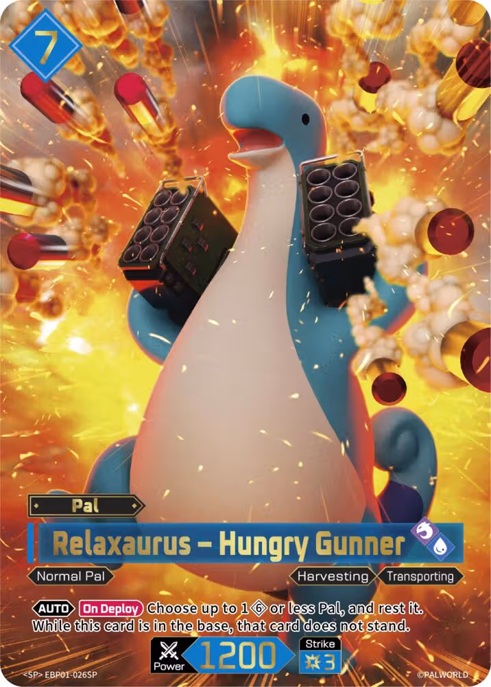 Relaxaurus - Hungry Gunner SP EBP01-026SP Palworld card