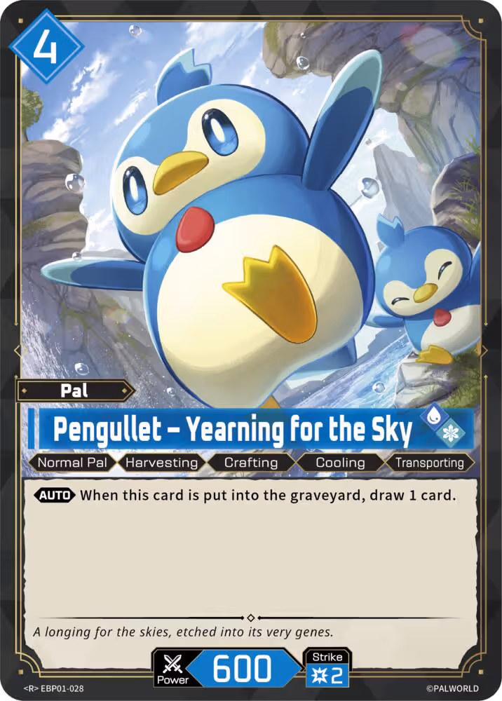 Pengullet - Yearning for the Sky EBP01-028 Palworld card