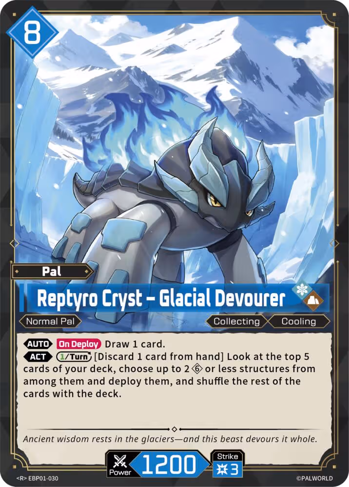 Reptyro Cryst - Glacial Devourer EBP01-030 Palworld card