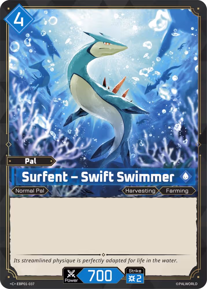 Surfent - Swift Swimmer EBP01-037 Palworld card