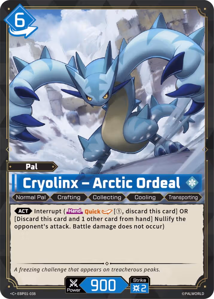 Cryolinx - Arctic Ordeal EBP01-038 Palworld card