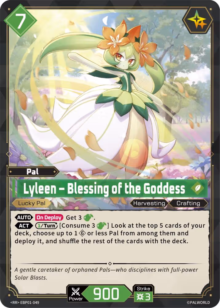 Lyleen - Blessing of the Goddess Palworld card