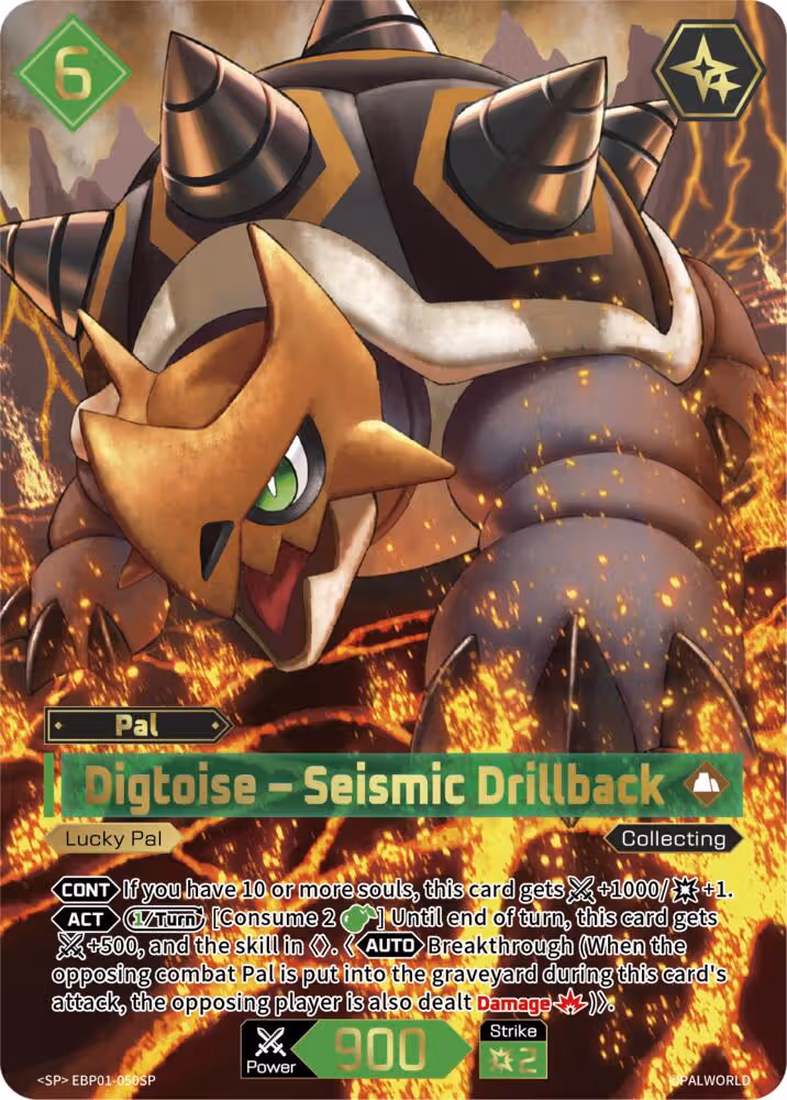 Digtoise - Seismic Drillback SP EBP01-050SP Palworld card