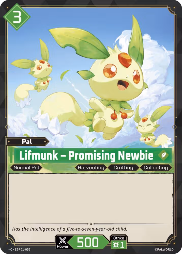 Lifmunk - Promising Newbie EBP01-056 Palworld card
