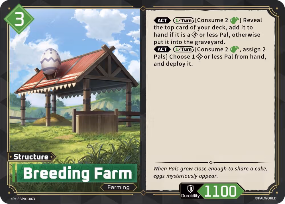 Breeding Farm EBP01-063 Palworld card