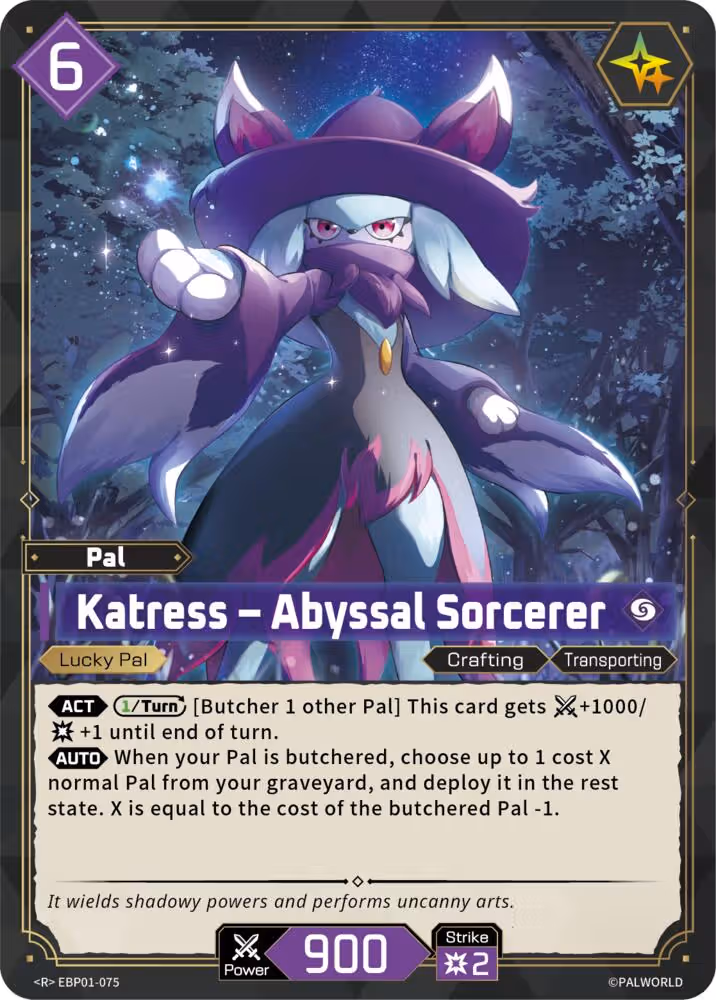 Katress - Abyssal Sorcerer EBP01-075 Palworld card