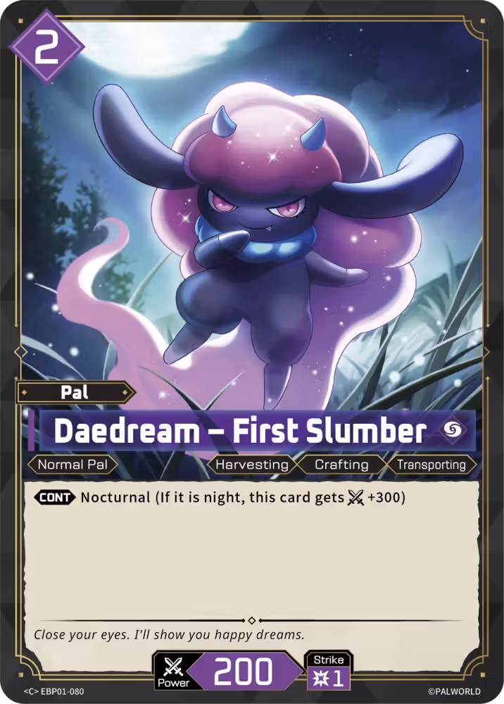 Daedream - First Slumber EBP01-080 Palworld card
