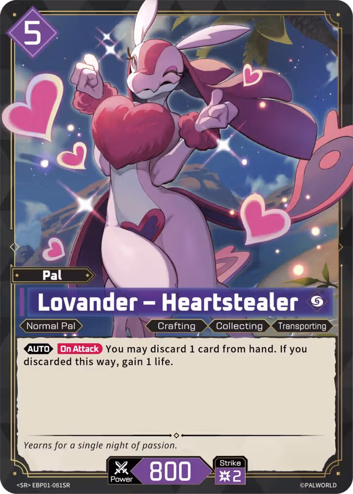 Lovander - Heartstealer SR EBP01-081SR Palworld card