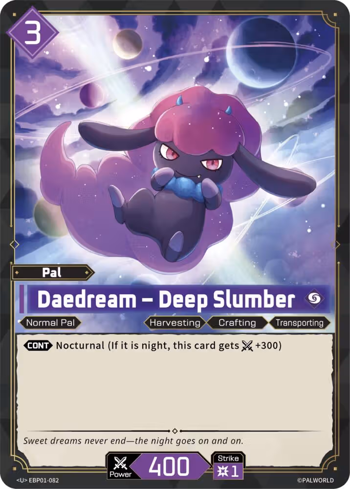 Daedream - Deep Slumber EBP01-082 Palworld card