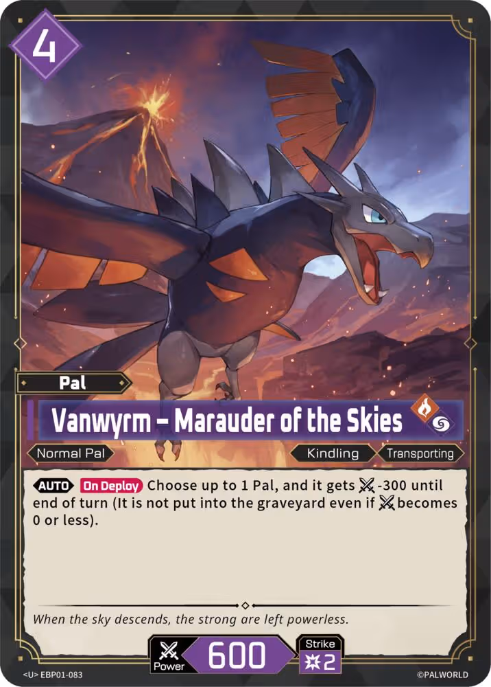 Vanwyrm - Marauder of the Skies EBP01-083 Palworld card
