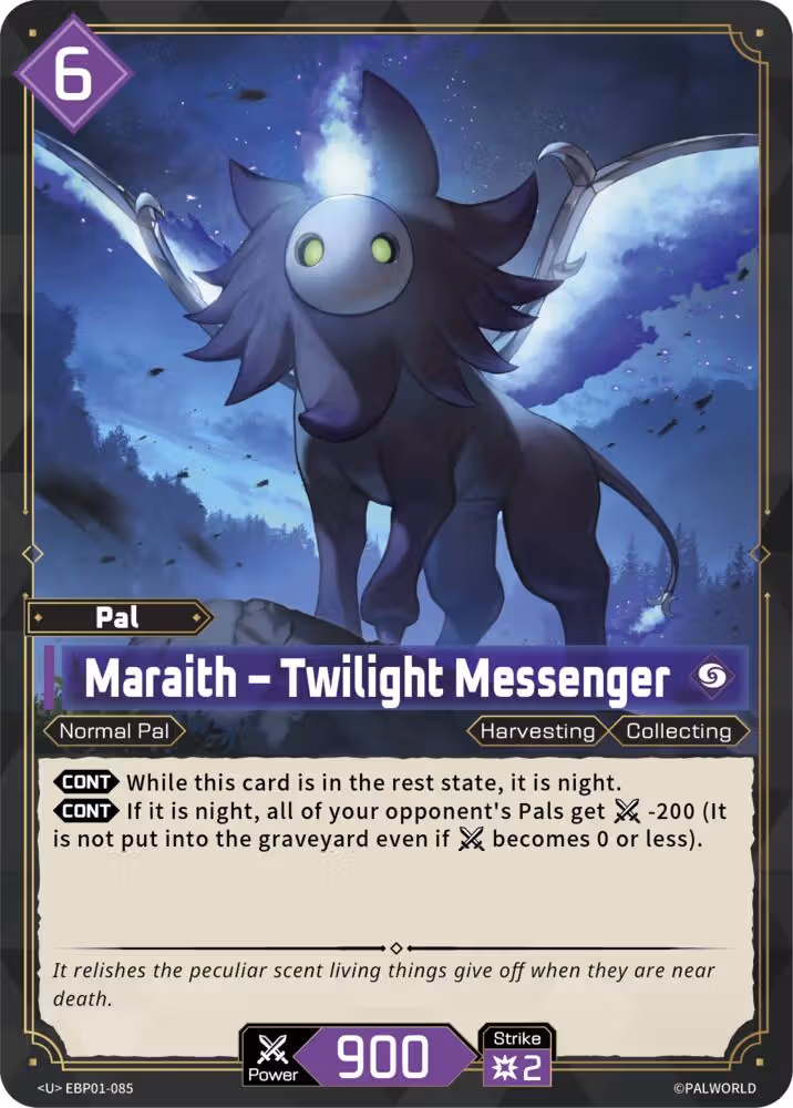 Maraith - Twilight Messenger EBP01-085 Palworld card
