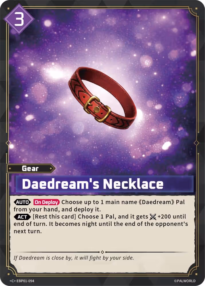 Daedream's Necklace EBP01-094 Palworld card