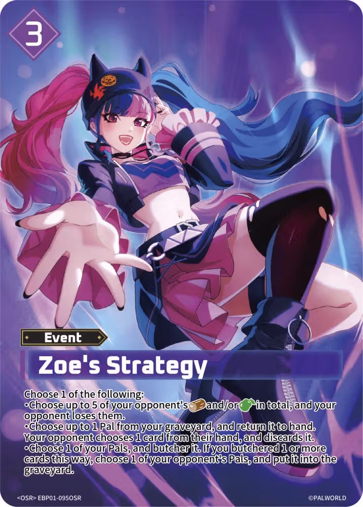 Zoe's Strategy OSR EBP01-095OSR Palworld card