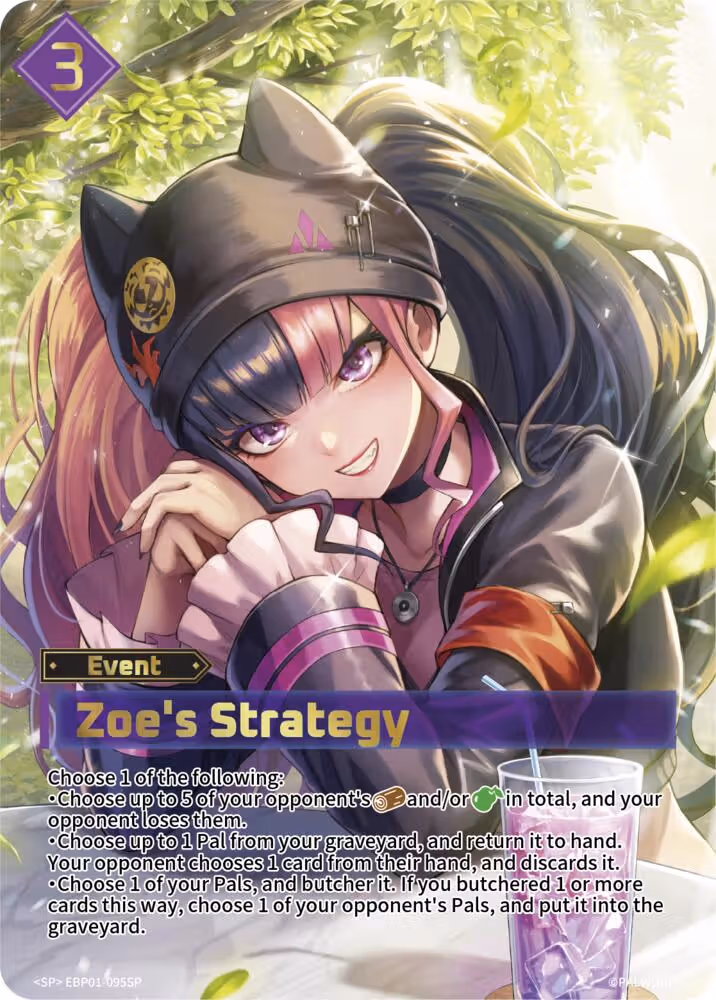 Zoe's Strategy SP EBP01-095SP Palworld card