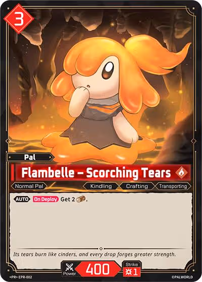 Flambelle - Scorching Tears EPR-002 Palworld card