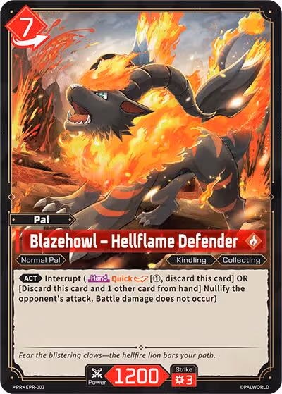 Blazehowl - Hellflame Defender Palworld card