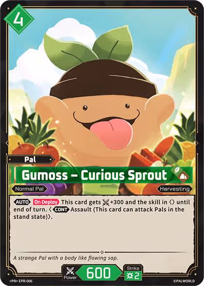 Gumoss - Curious Sprout EPR-006 Palworld card